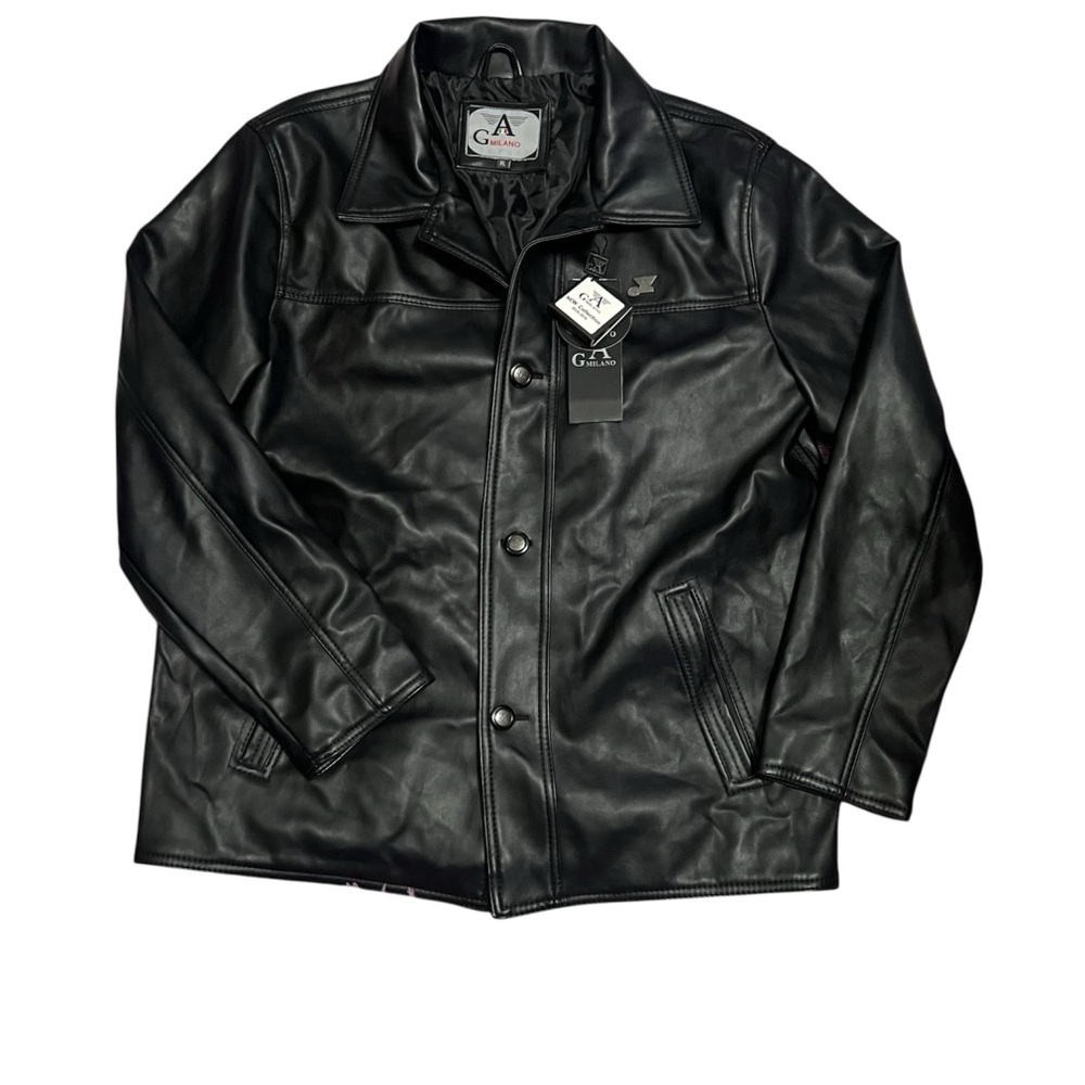 Black Leather Men's Jacket